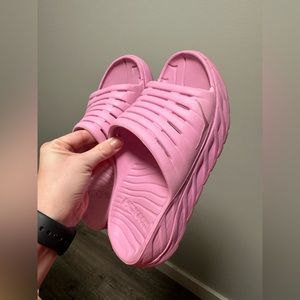 Free People x Hoka One One Collab Magenta Slides Size 8